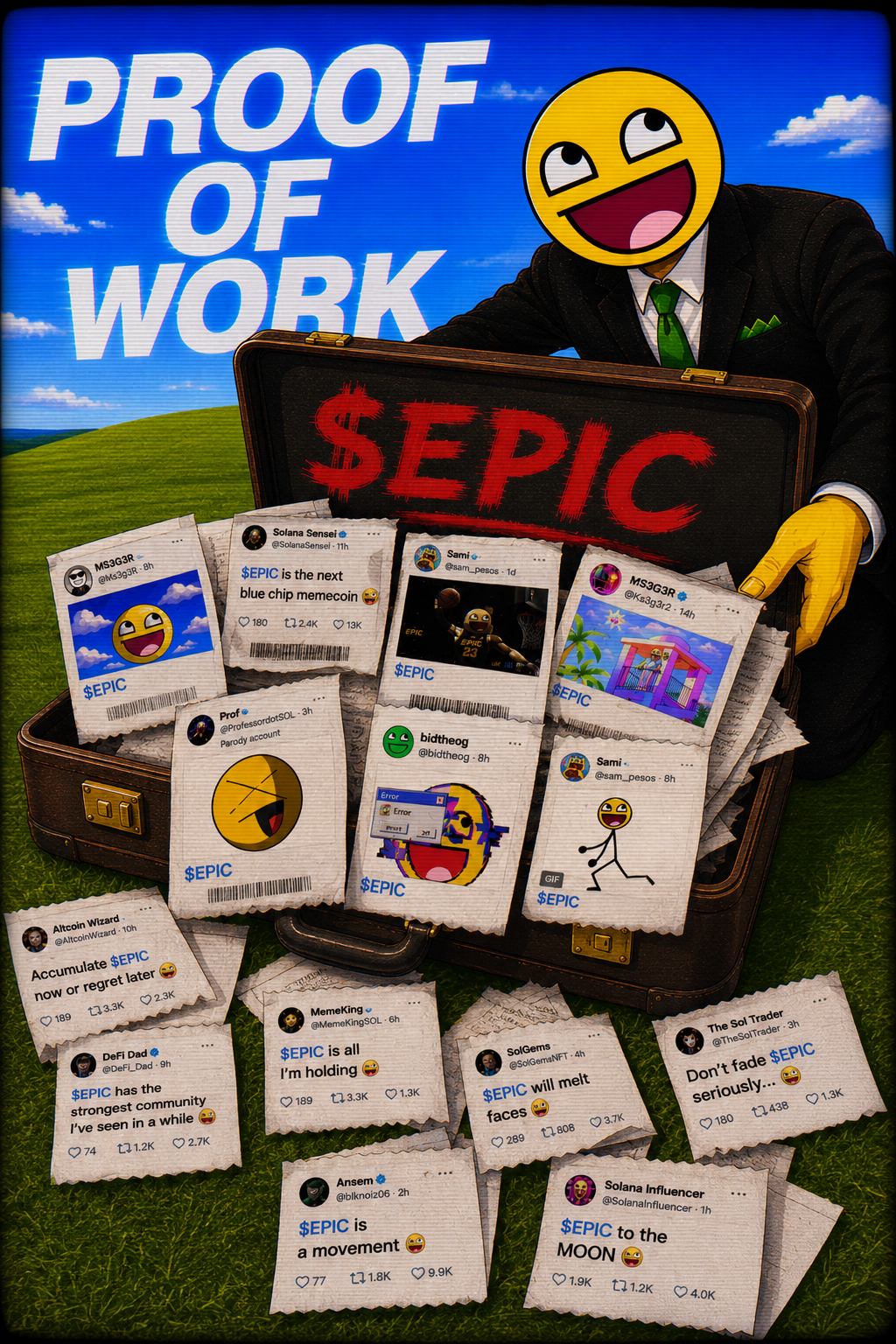 Proof of Work — $EPIC bag workers